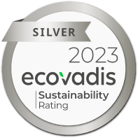 EcoVadis Silver 2023 Sustainability Rating logo